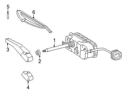 1998 Mercedes-Benz C280 Wiper & Washer Components