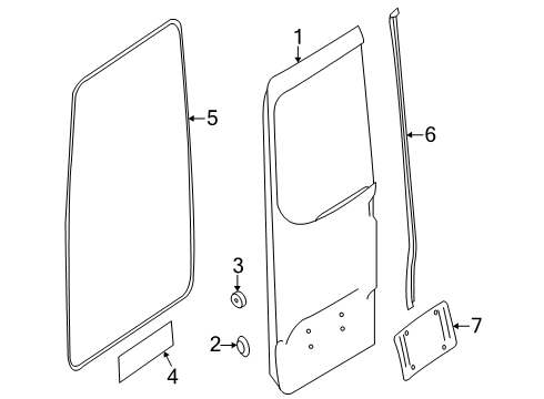 2025 Mercedes-Benz eSprinter Door & Components