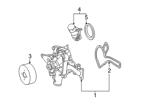 2006 Mercedes-Benz G500 Water Pump