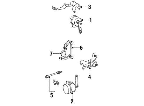 1994 Mercedes-Benz S600 Electrical Components Diagram