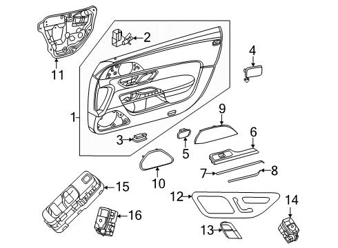 2024 Mercedes-Benz AMG GT 55 Interior Trim - Door