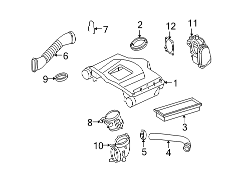 2008 Mercedes-Benz ML550 Powertrain Control Diagram