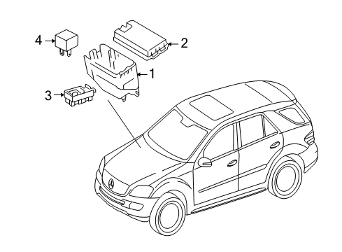 2010 Mercedes-Benz ML450 Fuse & Relay Diagram