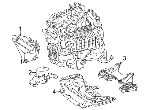 2023 Mercedes-Benz SL43 AMG Engine & Trans Mounting