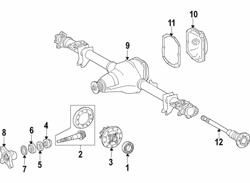 2018 Mercedes-Benz Sprinter 2500 Differential - Rear Diagram