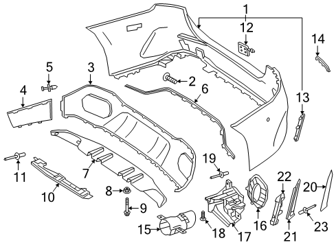 2021 Mercedes-Benz A35 AMG Lower Cover Diagram for 177-885-62-01