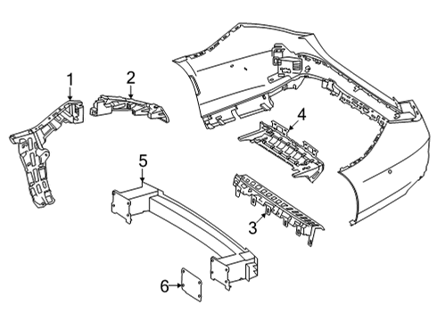 2024 Mercedes-Benz S500 Bumper & Components - Rear