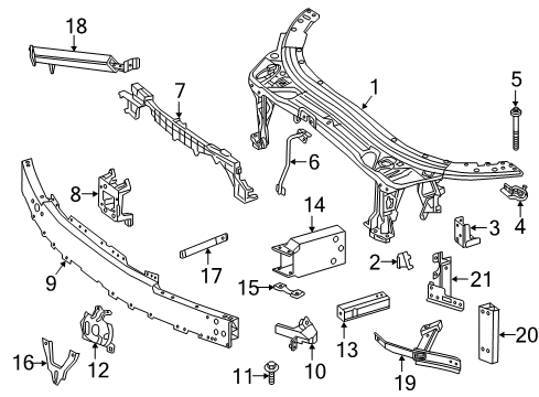 2023 Mercedes-Benz C43 AMG Radiator Support