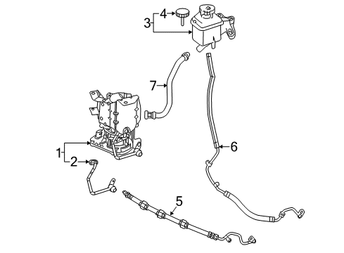 2013 Mercedes-Benz GLK250 P/S Pump & Hoses Diagram 2