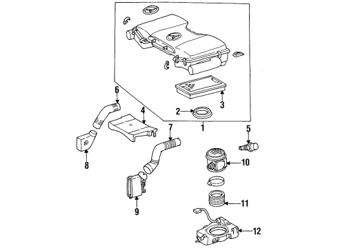 1992 Mercedes-Benz 400SE Powertrain Control Diagram