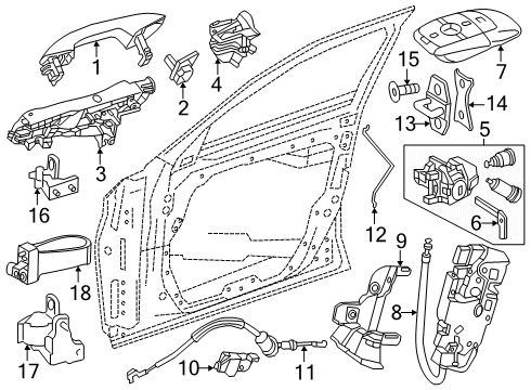 2025 Mercedes-Benz GLC63 AMG S E Performance Front Door - Lock & Hardware