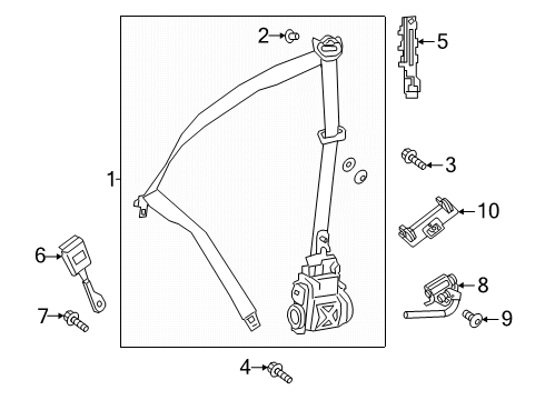 2025 Mercedes-Benz G63 AMG Front Seat Belts