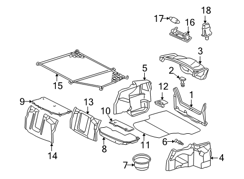 1998 Mercedes-Benz C280 Interior Trim - Rear Body