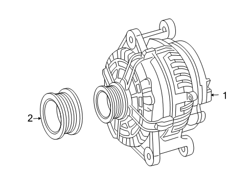 2003 Mercedes-Benz CLK320 Alternator Diagram 2
