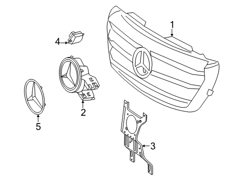 2024 Mercedes-Benz eSprinter Grille & Components