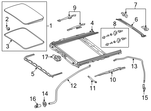 2020 Mercedes-Benz CLS53 AMG Sunroof Diagram