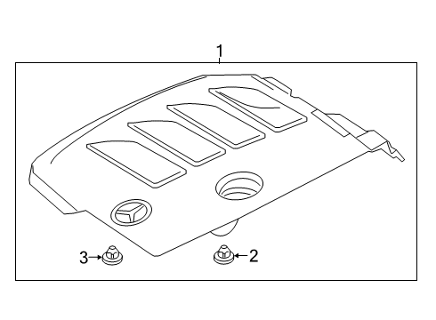 2021 Mercedes-Benz GLC300 Engine Appearance Cover