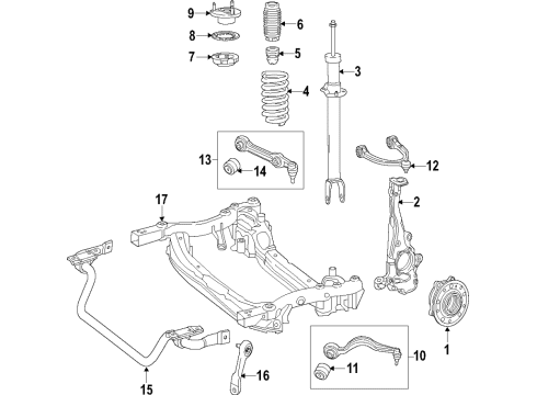 2019 Mercedes-Benz E450 Ride Control - Front Diagram 5