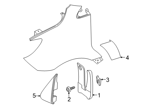 2024 Mercedes-Benz Sprinter 2500 Exterior Trim - Fender
