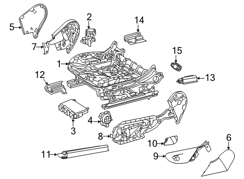 2025 Mercedes-Benz GLE53 AMG Power Seats Diagram