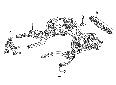 2024 Mercedes-Benz AMG GT 55 Suspension Mounting - Rear