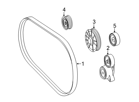 2014 Mercedes-Benz GL550 Belts & Pulleys