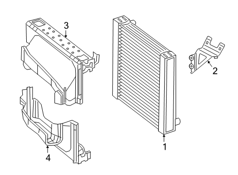 2020 Mercedes-Benz S65 AMG Radiator & Components Diagram