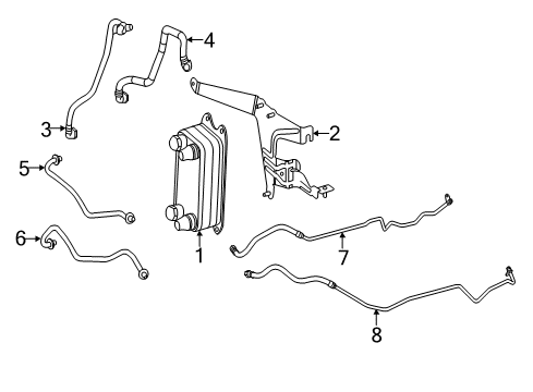 2016 Mercedes-Benz SLK350 Trans Oil Cooler