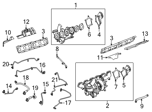 2019 Mercedes-Benz S65 AMG Exhaust Manifold Diagram