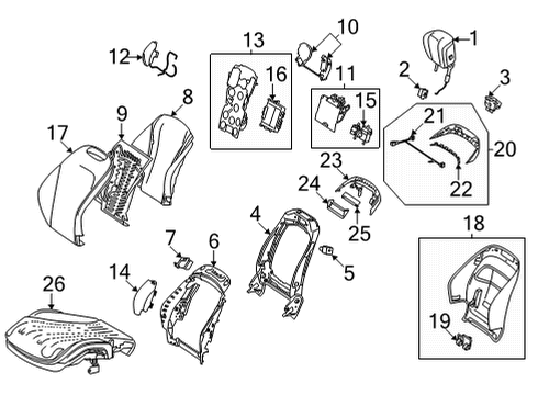 2024 Mercedes-Benz S63 AMG E Performance Passenger Seat Components