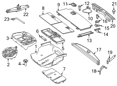 2014 Mercedes-Benz GL550 Interior Trim - Rear Body