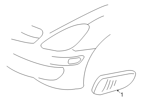 2007 Mercedes-Benz SLK280 Signal Lamps Diagram