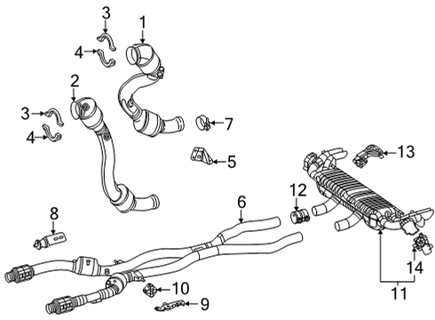2025 Mercedes-Benz GLE63 AMG S Exhaust Components