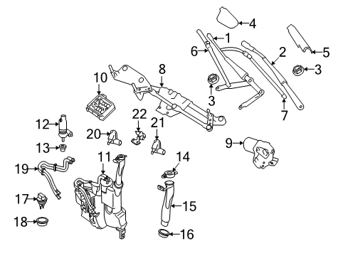 2008 Mercedes-Benz ML550 Wipers Diagram 3