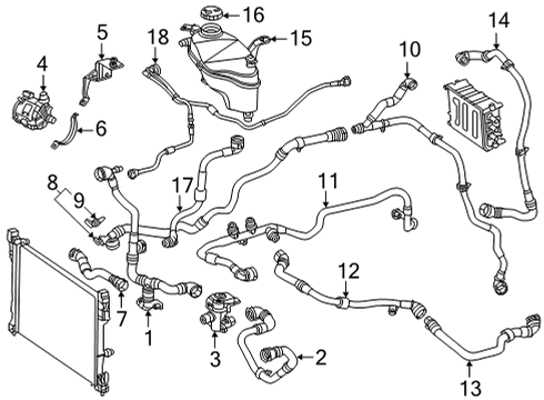2025 Mercedes-Benz EQS 450+ Hoses, Lines & Pipes