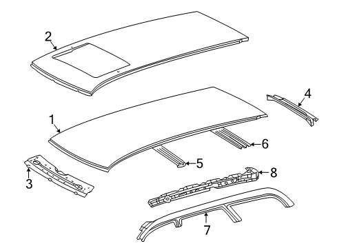 2001 Mercedes-Benz E320 Roof & Components