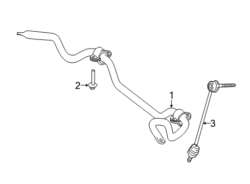 2019 Mercedes-Benz S560 Stabilizer Bar & Components Diagram 6