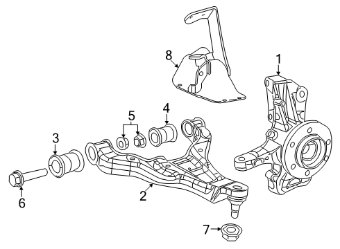 2024 Mercedes-Benz eSprinter Front Suspension Components