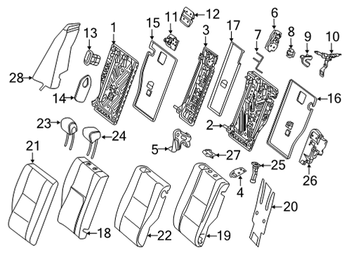 2021 Mercedes-Benz E450 Second Row Seats