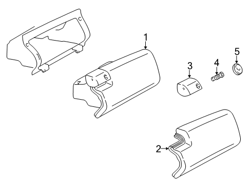 2001 Mercedes-Benz E320 Glove Box