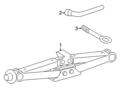 2025 Mercedes-Benz EQS 450+ Jack & Components