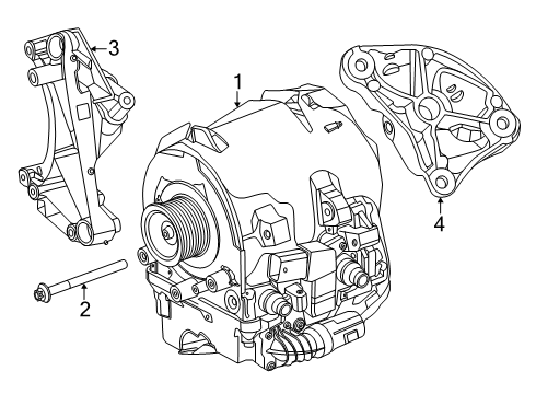 2024 Mercedes-Benz SL63 AMG S E Performance STARTER ALTERNATOR Diagram for 000-906-33-14