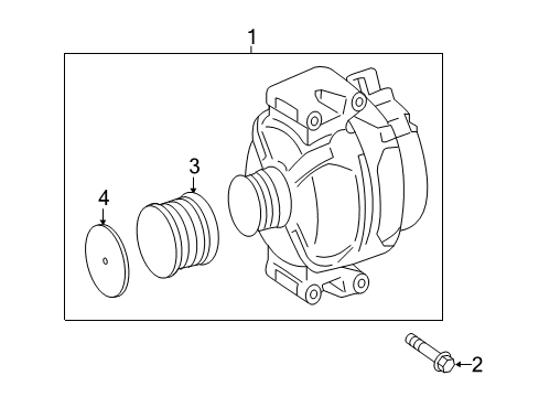 2015 Mercedes-Benz C300 Alternator