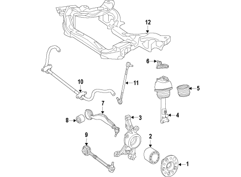 2014 Mercedes-Benz E250 Front Suspension Diagram