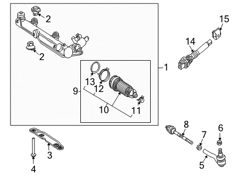2004 Mercedes-Benz C240 Steering Gear & Linkage