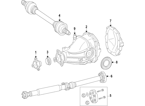 2021 Mercedes-Benz GLE53 AMG SUV Differential - Rear