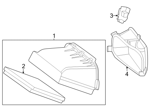 2025 Mercedes-Benz EQS 450+ SUV Cowl Diagram