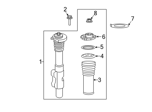 2016 Mercedes-Benz Sprinter 2500 Struts & Components Diagram