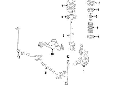 2017 Mercedes-Benz Metris Front Suspension Diagram