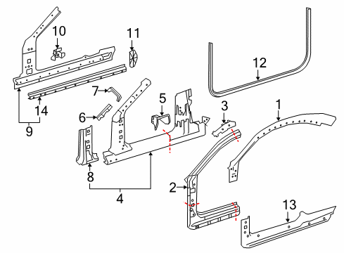 2015 Mercedes-Benz S550 Aperture Panel Diagram